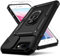 YZOK for iPhone 8 Plus Case,iPhone 7 Plus Case,iPhone 6 Plus Case,with Slide Camera Cover+ HD Screen Protector,Rotated Ring Kickstand Military Grade Shockproof Protective Cover-Black