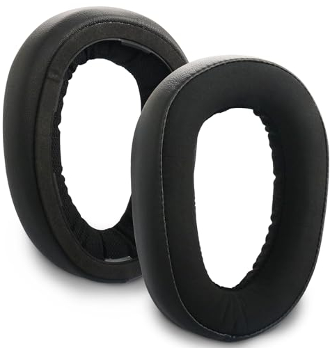 Sennheiser GSP 600 Ersatz-Ohrpolster - Kompatibel Mit GSP 500, 550, 601, 602, 670, H6 Pro Gaming-Kopfhörer - Komforttuch Und Memory-Schaumstoff-Ohrpolster