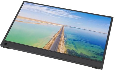 BROLEO 15.6 Inch Slim Portable Monitor, 1080P FHD USB C Portable Monitor, Gaming Monitor with IPS Computer Screen, Small Screen Computer Monitor