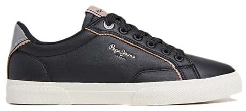 Pepe Jeans Damen Kenton Sailor W Sneaker, Schwarz, 45 EU