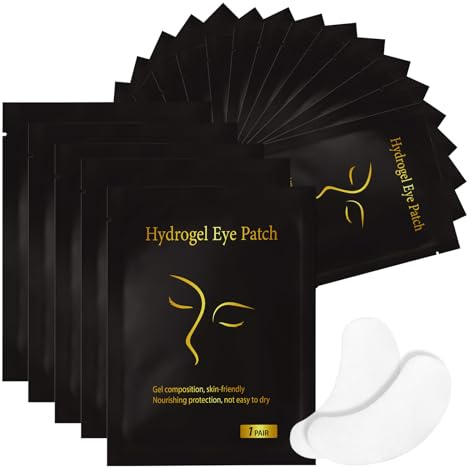 Vaincre 120 Pairs Hydrogel Under Eye Patches, Gel Eye Pads Lash Extensions, Lint Free Eyelash Lash Lift Pads for Eyelash Extension Supplies Tools