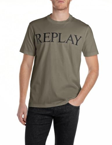 Replay Herren T-Shirt Kurzarm Rundhalsausschnitt