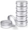 6Pcs Aluminum Tin Jars 30ml, GAUATO Travel Pots for Toiletries Sample Pots Empty Small Pots with Lids, Lip Balm Containers Round Mini Makeup Containers Travel Tubs for Lotion, Cream, Mini Candles
