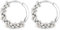 YADOCA Ohrringe Silber 925 Perlen Ohrringe, Twist Perlen Creolen für Damen Teens Perlenohrringe Silber/Gold/Roségold Hochzeit Braut Ohrring