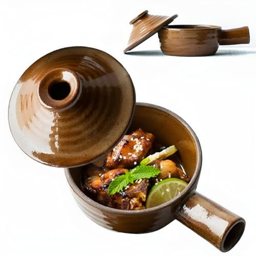 WDCFXY Egg Cooker,microwave egg cooker,Ceramic Microwave Egg Poacher with Dome Chimney Lid and Hollow Hand