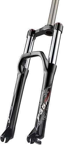 Forcella per Bici Fat 20 Pollici 4.0 Pneumatico Forcella Ammortizzata con Molla a Olio Freno a Disco QR 9mm Escursione 100mm Blocco Manuale per Snow Beach XC MTB Bicicletta Magnesio + Lega