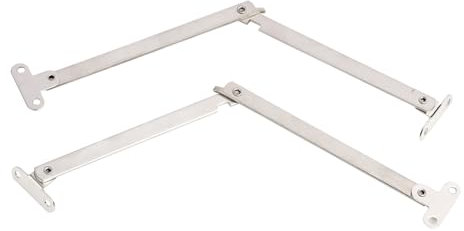 Juego de 2 Bisagras de Metal para Puertas de Armario, Bisagra Plegable Ajustable de 0 a 180°, Duradera y Resistente, para Muebles y Cajasbisagras abatibles, Fácil Instalación, Reducción de Ruido