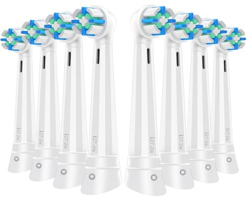 10er IO Aufsteckbürsten Kompatibel mit Oral B IO 2/3N/3/4/5/6/7/8/9/10 Series Zahnbürste Elektrische, IO Zahnbürste Aufsätze Kompatibel mit Oral B IO (Weiß)