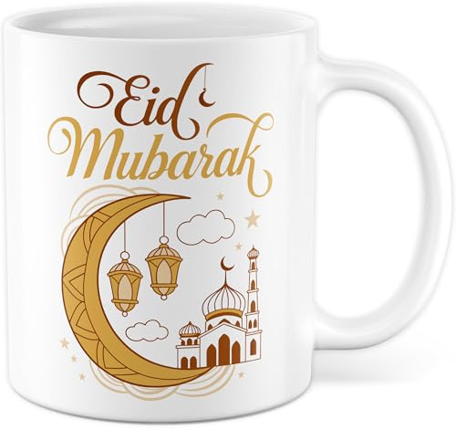 Tasse Ramadan Geschenk Eid Mubarak, Kaffeetasse Islam Fest Islam Religion Familie Feier Büro Team, Geschenkidee Freund Freundin Lustiger Spruch Kaffee-Becher