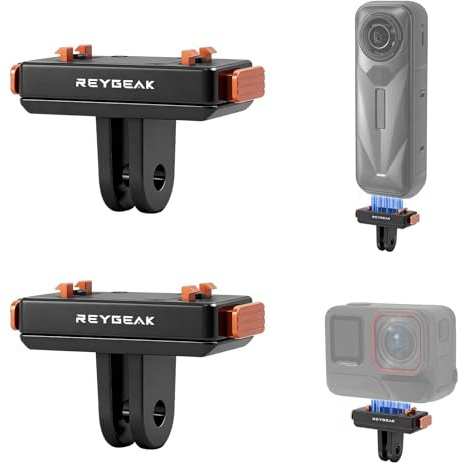 REYGEAK Magnetische Schnellwechselhalterung für Insta360 Ace/Ace Pro/Ace Pro 2/X6/X5, Besser als das Original Magnetische Adapterhalterung (2 Stück)