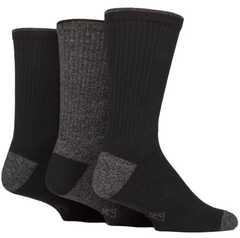 COUNTRY PURSUIT - 3 Pairs Mens Water Repellent Hiking Socks | Cotton Rich Cushioned Walking Trekking Socks