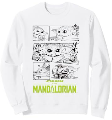 Star Wars The Mandalorian Grogu Manga Comic Sweatshirt