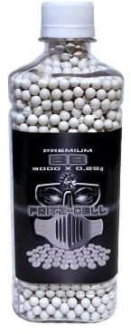10 x Airsoft Softair Kugeln Fritz-Cell Premium BBS 6 mm 0,25g Flasche 3000 Stück