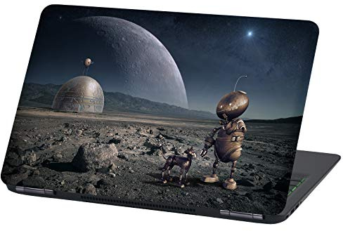 Laptop Folie Cover: Strange Klebefolie Notebook Aufkleber Schutzhülle selbstklebend Vinyl Skin Sticker (15 Zoll, Lp49 Roboter)