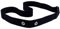 1neiSmartech Wahoo Bryton Bracelet élastique réglable pour cardiofréquencemètre Garmin Polaire Wahoo Bryton Bracelet en tissu nylon et élasthanne avec attache capteurs distance 45 mm (noir)