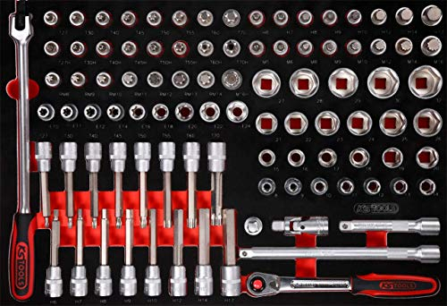 KS Tools 811.0095 1/2'' Steckschlüssel-Satz in Schaumstoffeinlage, 95-tlg