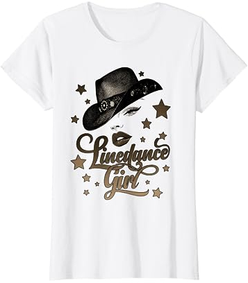 Cowboyhut Line Dance Queen Silhouette für Tänzerinnen T-Shirt