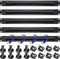 5 Pieces 1U Brush Cable Manager Horizontal Rack Mount Cable Management Strip Panel Cable Management Rack with Brush for Cable Entry for 19 Inch Rack or Network Cabinet Black