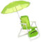cosedacasa Sedia con ombrellone per Bambini sediolina richiudibile Relax da Mare Spiaggia Parasole Piscina Campeggio con Tessuto-Verde