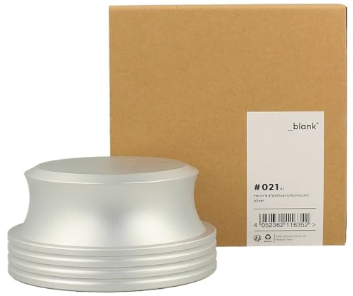 _blank #021si | Stabilizzatore per Giradischi | Peso del Disco | Alluminio | Argento | Peso di Supporto 425g