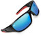Fox Rage Shield Wraps Brown Lense Mirror Blue - Polarisationsbrille, Polbrille zum Spinnangeln, Brille