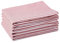 Encasa XO Baumwoll-Servietten Set mit 6 Stück | Rot tickend | Größe 45x45 cm | Tischservietten | Maschinenwaschbar & Wiederverwendbar