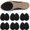 RAFIYU 12 Stück Anti Rutsch Sohle Pads, Selbstklebende Rutschfeste Sohlen für Schuhe, Gummisohlen Schuhsohlenschutz für Schuhe und High Heels, Kissen Sohlenprotektoren (Schwarz)