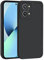 ILING Líquida Silicona Funda para Realme GT 2 Pro 5G (GT2 Pro), Ultradelgado Color Sólido Simple Elegante Carcasa, Suave TPU Bumper Mate Antigolpes Cubierta Estuche (Negro)