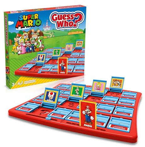 Winning Moves Erraten Wer Super Mario Brettspiel - Perfekt Für Kinder ab 3 Jahren Und Oben, Dieses Spiel Für 2 Spieler Enthält Ihre Lieblings-Charaktere Von Super Mario. Dies ist ein mehrsprachiges
