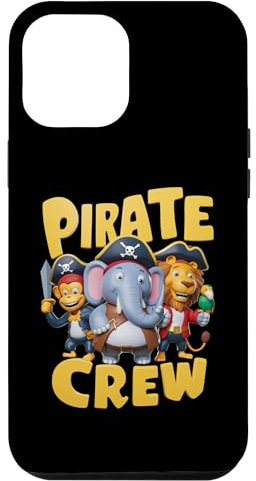 Hülle für iPhone 12 Pro Max Kindergarten Pirat Crew Tier Schule Party Shirt für Kinder