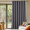PONY DANCE Raumtrenner Vorhang Wärmeisolierend Extra Breite Gardine Grau Blickdicht 1er Set H 240 x B 300 cm Verdunklungsvorhänge mit Ösen Thermogardinen Hitzeschutz