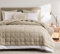 R.SHARE Tagesdecke 270x300 Beige, Weich Bettüberwurf Steppdecke aus Mikrofaser für Bett Sofa Couch (ohne Kissenbezug), Kariert Kuscheldecke Wohndecke Sofaüberwurfdecke Oeko-TEX Frühling Sommer