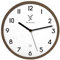 Holzwerk Natur Holz Funkwanduhr Funk Wanduhr Holz-Uhr Vintage Funkuhr lautloses Uhrwerk ohne Tickgeräusche Braun Weiß lautlos aus handgefertigtem Massivholz 25 cm