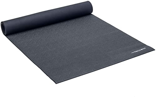 TechFit Bodenschutzmatte Fitness – Rutschfeste Matten Fitnessraum für Laufbänder, Fahrräder, Rudergeräte und Fitnessgeräte 198 x 92 x 0,6CM