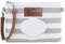Bumco Diaper Clutch Bag - Portable Wipes Dispenser & Diaper Holder, Airtight Travel Baby Wipes Case, Wipe Dispenser Travel Baby Wipes Dispenser On the Go, Diaper Wristlet (Grey Stripes)