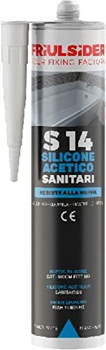 SILICONE ACE'TIQUE 280ML POUR SANITAIRES TRANSPARENT COULEUR S1400