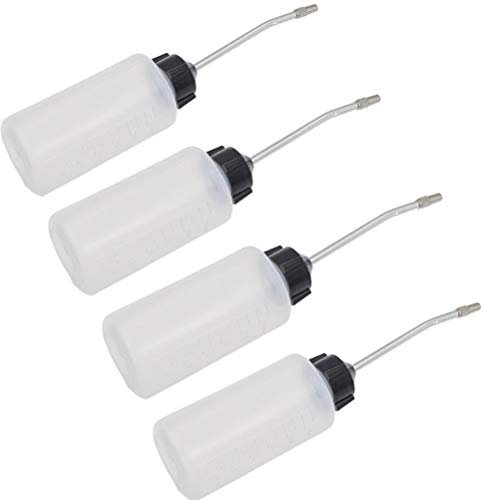 TableRe 4 Stück Nähmaschinen-Ölspender, Öler mit langem abgewinkeltem Auslauf, verlängerter Auslauf, Ölflasche, 120 ml