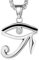 FaithHeart Silber Horusauge Kette aus Edelstahl Herren Jungen Ägyptische Horus Anhänger mit Geschenkebox für Geburtstag Weihnachten