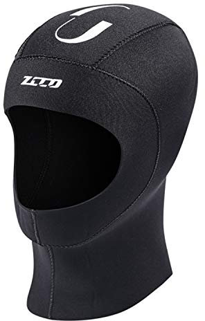 ZCCO Scuba Diving Hood 3mm/5mm Neopren Neoprenanzug Haube Langlebige Dehnbare Tauchkappe, Surfing Thermal Hood zum Schnorcheln Kajakfahren Segeln Kanufahren (MZ-5mm, XL)