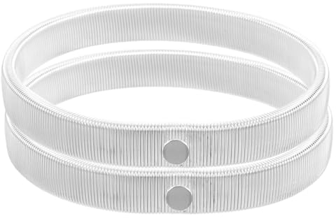 Holibanna Silver Sleeve Garters for Men Elastic Arm Bands Anti-Slip Shirt Sleeve Holders Durable Metal Armbands for Wedding or Formal Events