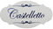 GUIZZO Creart - Targa Personalizzata con Nome/Via/Famiglia in Ceramica, Targhetta Personalizzata Modificabile con Fori, Targhetta Porta Ingresso con Numero Civico Esterno Made in Italy 18x9H cm Bianco