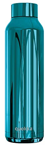 Quokka Solid - Sleek Zircon 630 ML | Botellas De Agua Acero Inoxidable Sin BPA |Botella Térmica De Doble Pared - Mantiene el frío y el calor para Niños y Adultos