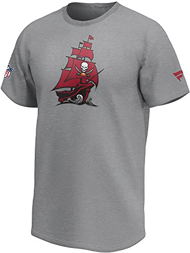 NFL T-Shirt Tampa Bay Buccaneers Iconic Secondary Logo Football Shirt grau
