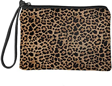 Jeiento Petit porte-monnaie porte-monnaie porte-monnaie porte-monnaie portefeuilles pour femmes voyage shopping pince à billets sac à fermeture éclair pochette, Leopard, S, porte-monnaie