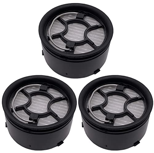 djive Ersatzfilter 3er Set für Vacumate Ultralight Handstaubsauger, 3 Stück Staubsauger Filter, rund, passgenau, original Zubehör