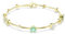 Swarovski Constella Armband, Verschiedene Schliffe, Grün, Goldlegierungsschicht