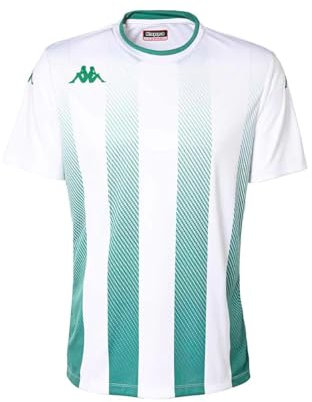 Kappa Herren BUGO T-Shirt, Weiß, Grün, XL