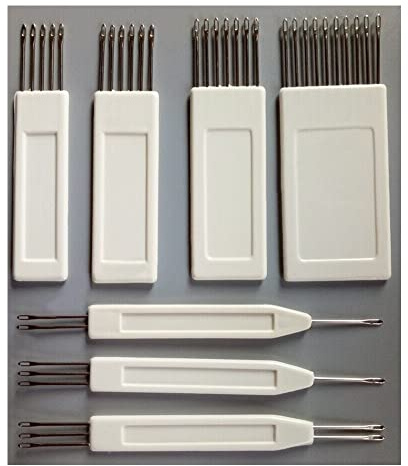 Generic 7 x Transferkamm, 4,5 mm, Standard-Gauge, Nadeln für Wollgarn, Brother-Strickmaschine, KH840, KH860, Silber