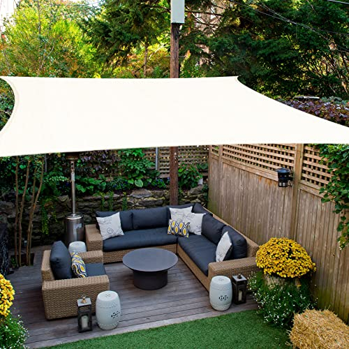 HAIKUS Tenda Vela Quadrata 5x5 m Traspirante, Telo Vela Ombreggiante 500x500 cm, Tenda da Sole per Esterno, Giardino, Terrazzo, Balcone, Bianca