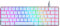 ASUS ROG Falchion Ace White - Clavier Gaming mécanique AZERTY Filaire 65%, Surface latérale Tactile, Dual USB-C, Protection en Polycarbonate, switches Cherry MX et 400 Heures d’autonomie, Aura Sync